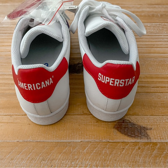 Adidas Originals Legacy Superstar Americana Red White Blue Unisex Sneakers - Picture 5 of 6